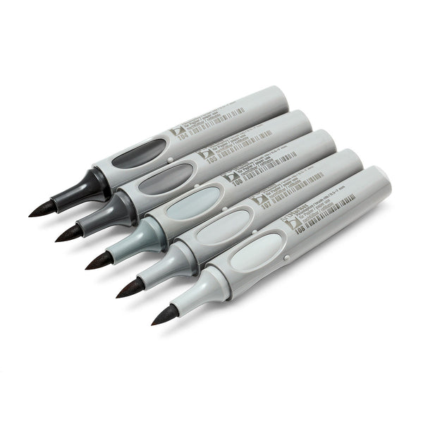 Neuland No.One® Art brush nib 0,5-7 mm, 5/Colour set